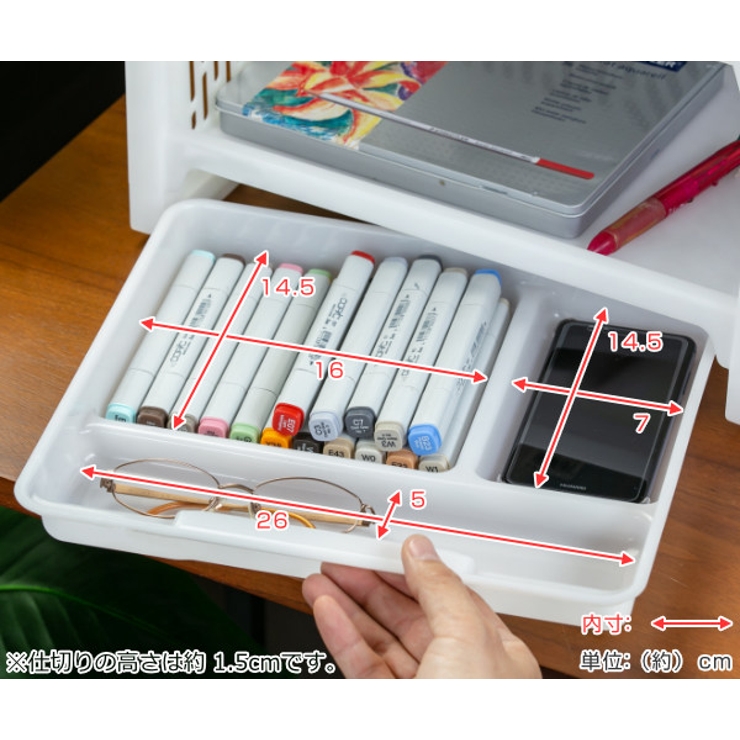 小物整理トレー 幅29 6×奥行27×高さ4cm | livingut | 詳細画像5 