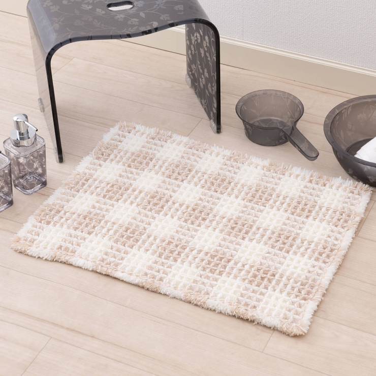 バスマット フレキシブルチェック 45×60cm | livingut | 詳細画像5 