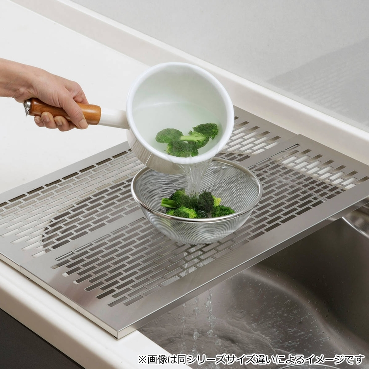 水切りラック オールステンレス 頑丈スライド作業台 | livingut | 詳細画像9 
