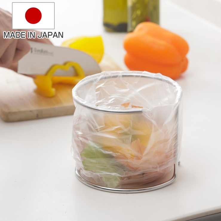 生ごみスタンド 卓上ごみ袋スタンド ステンレス | livingut | 詳細画像1 