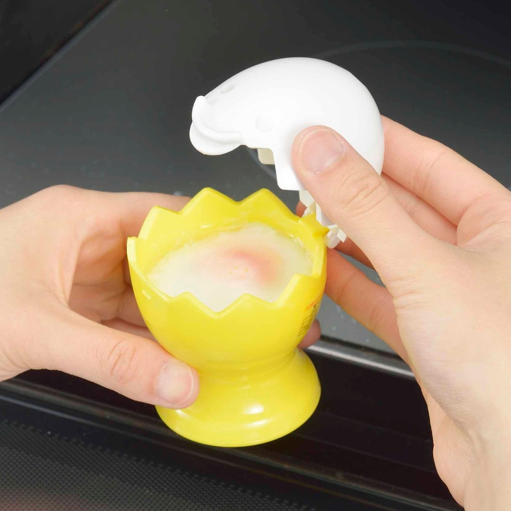 半熟たまご調理器 電子レンジ対応 レジたまちゃん | livingut | 詳細画像1 