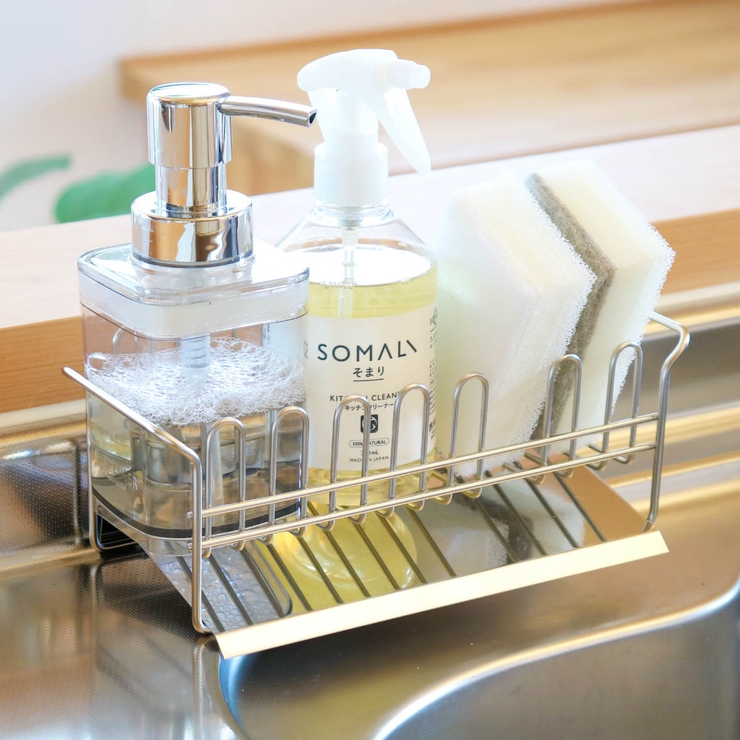 スポンジラック TSUBAME 水が流れる洗剤スポンジラック | livingut | 詳細画像17 