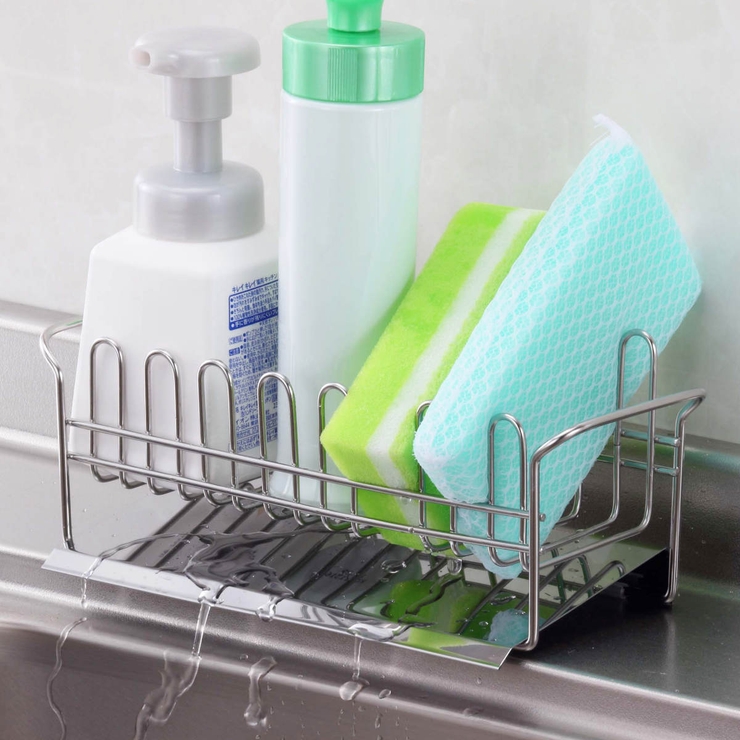 スポンジラック TSUBAME 水が流れる洗剤スポンジラック | livingut | 詳細画像20 