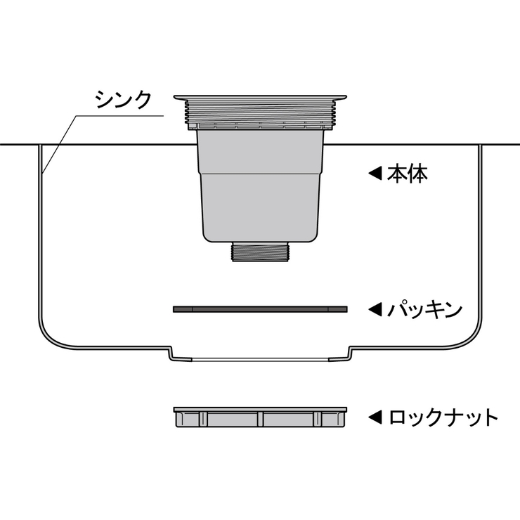 排水口トラップ 流し台 排水トラップ用 | livingut | 詳細画像5 