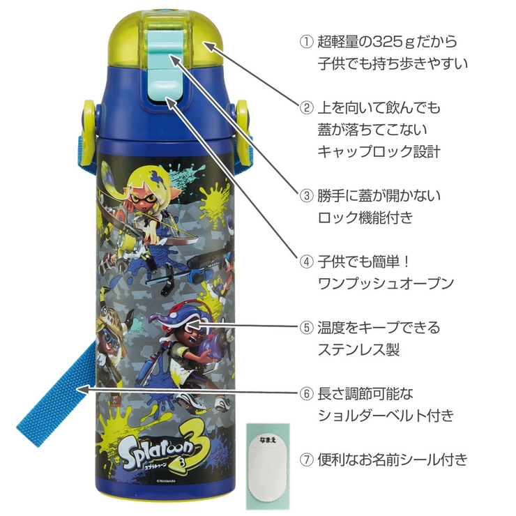 水筒 580ml 超軽量ダイレクトボトル | livingut | 詳細画像2 