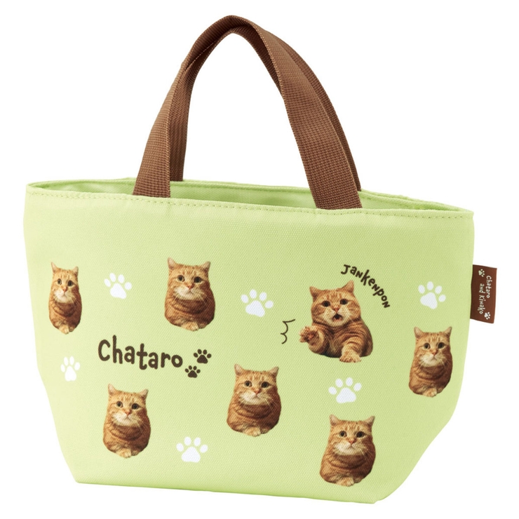 ランチバッグ 帆布ランチトートバッグ 茶太郎ときなこ | livingut | 詳細画像1 