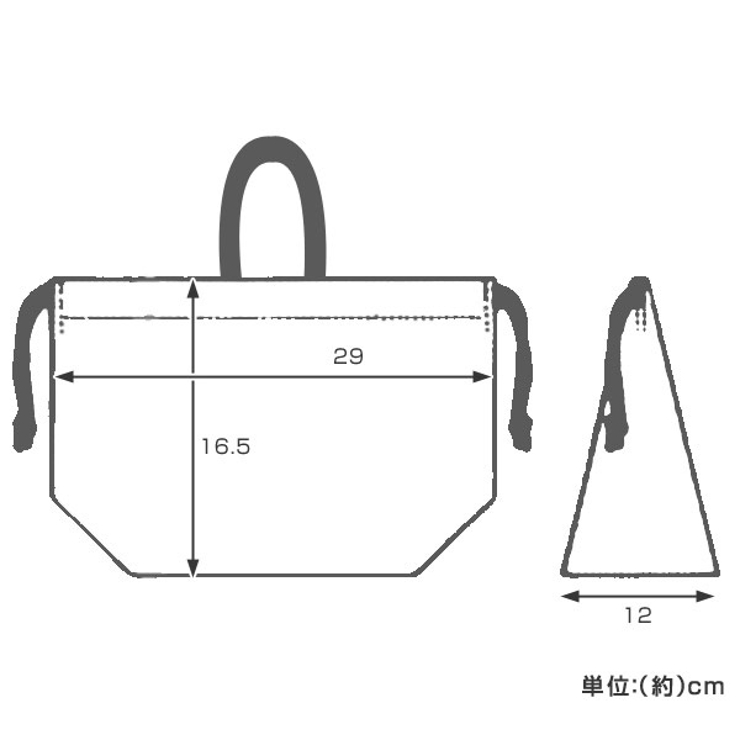 お弁当袋 巾着袋 ランチ巾着 | livingut | 詳細画像2 