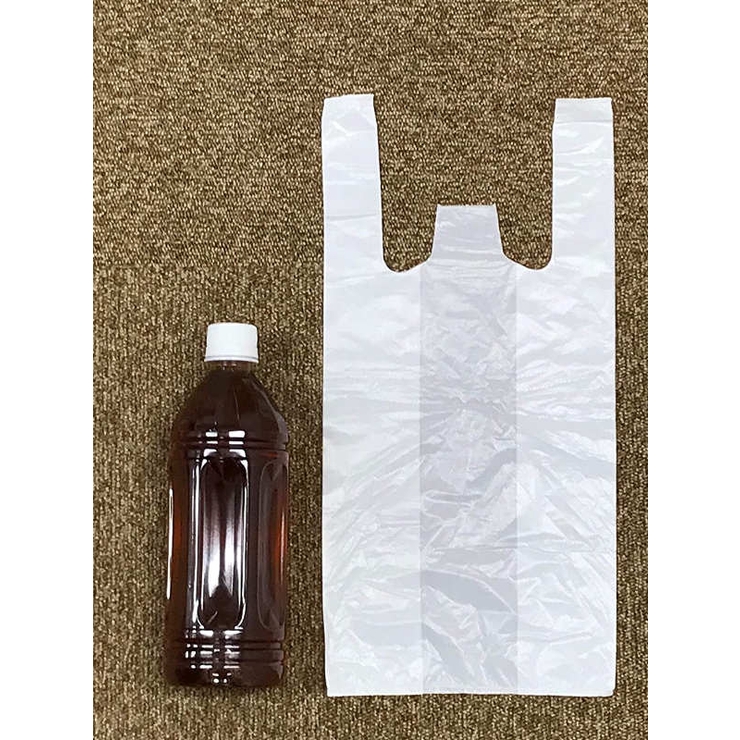 ポリ袋 ゴミ袋 手提げ袋 乳白 Sサイズ 100枚入 エプロンブロック | livingut | 詳細画像3 