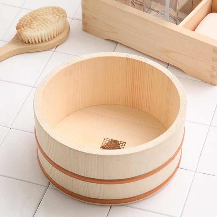 木製湯桶 余湯派 風呂湯桶 | livingut | 詳細画像1 