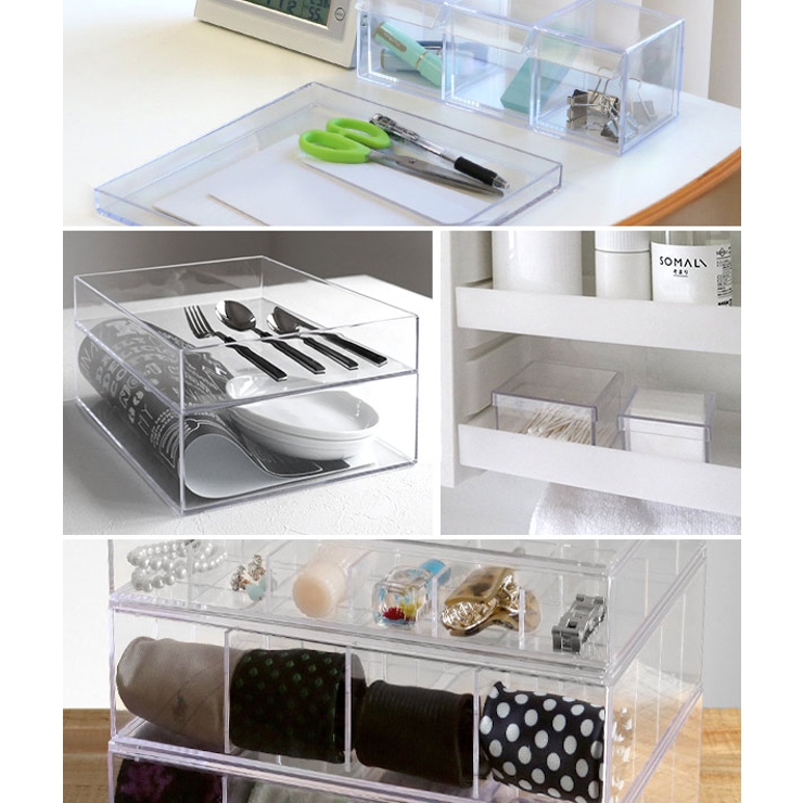 クリアケース ふた付き 9分割 | livingut | 詳細画像8 