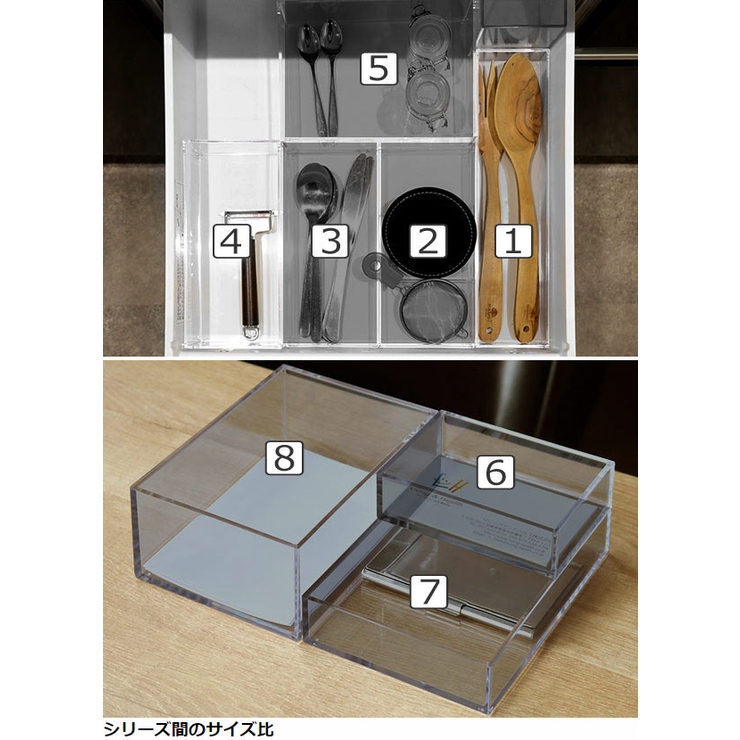 クリアケース 収納ケース 約 | livingut | 詳細画像6 