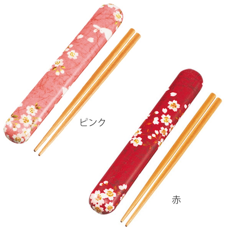 箸＆箸箱セット 布貼箸箱セット 桜うさぎ | livingut | 詳細画像2 