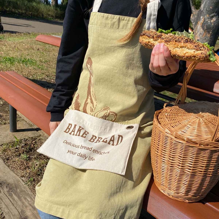 エプロン 綿100％ ポケット付き | livingut | 詳細画像3 