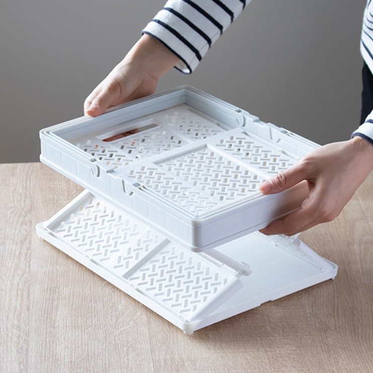 収納ボックス 幅31×奥行23×高さ21cm 折りたたみ | livingut | 詳細画像13 