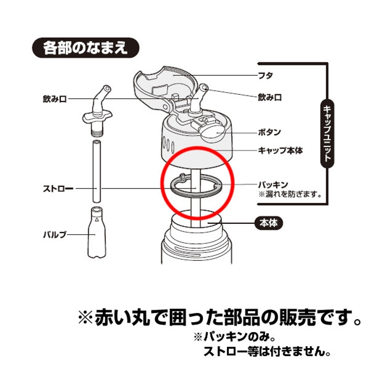 パッキン 水筒 部品 | livingut | 詳細画像2 
