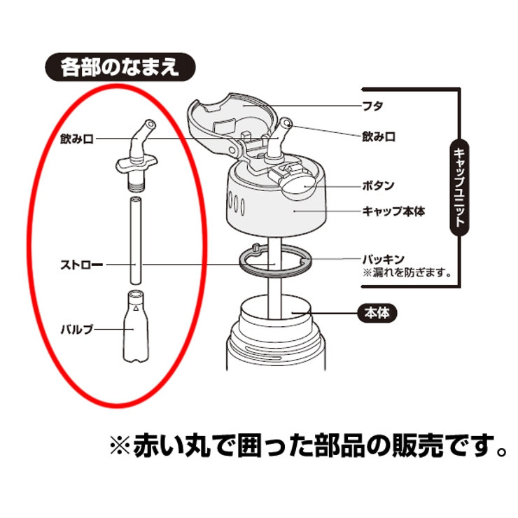 ストローセット サーモス 真空断熱ストローボトル | livingut | 詳細画像2 
