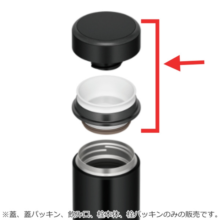 キャップユニット パッキン 水筒 | livingut | 詳細画像2 
