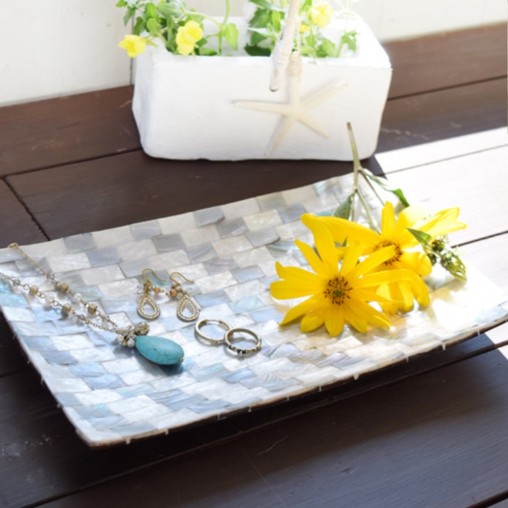 アクセサリートレー シェルトレイ レクタングル | livingut | 詳細画像4 