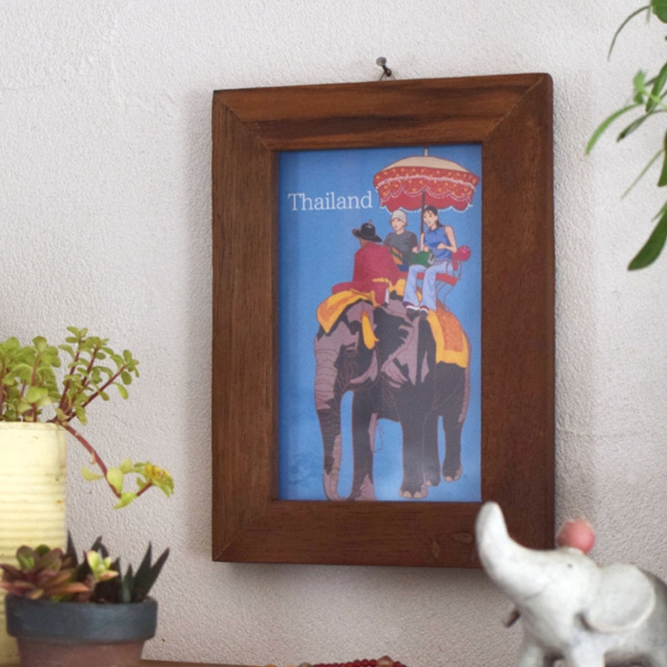 フォトフレーム 廃材フォトフレーム ブラウン | livingut | 詳細画像1 