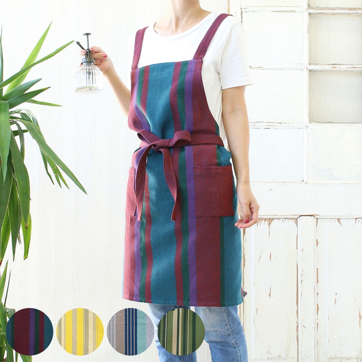 エプロン 綿 ラヤ | livingut | 詳細画像1 