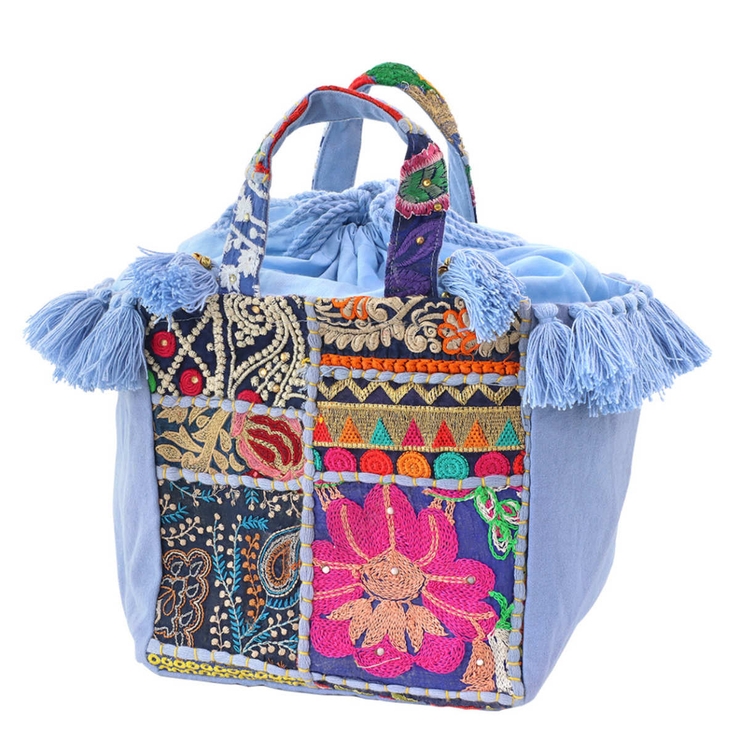 トートバッグ カンバディアパッチ 巾着 | livingut | 詳細画像11 