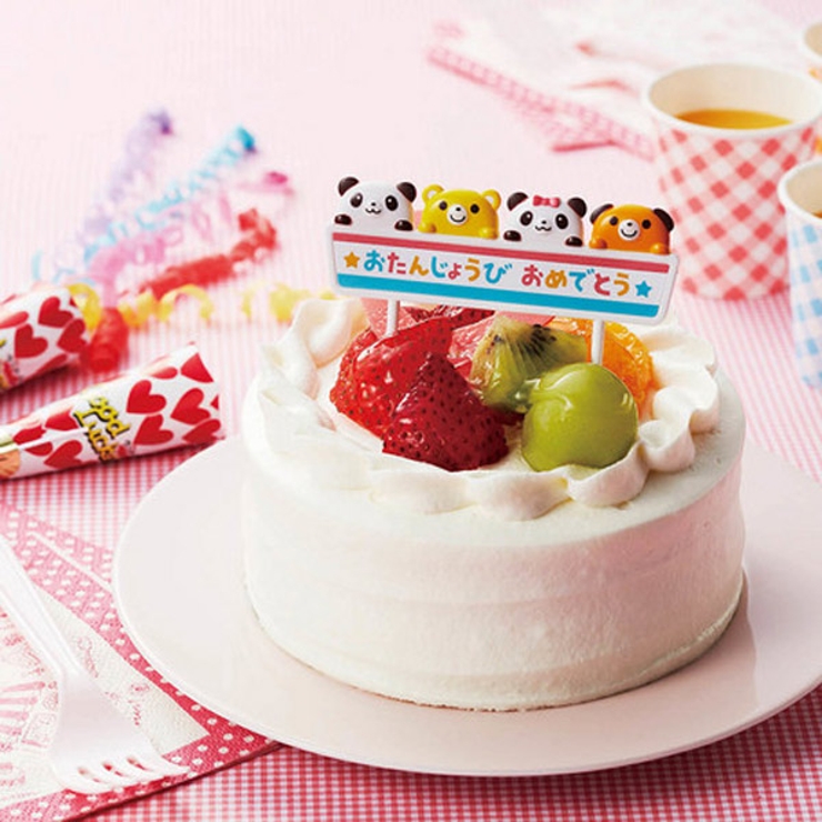 ケーキピック パンダ＆アニマル お誕生日 | livingut | 詳細画像1 