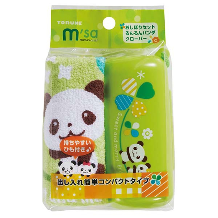 おしぼりセット るんるんパンダ クローバー | livingut | 詳細画像3 