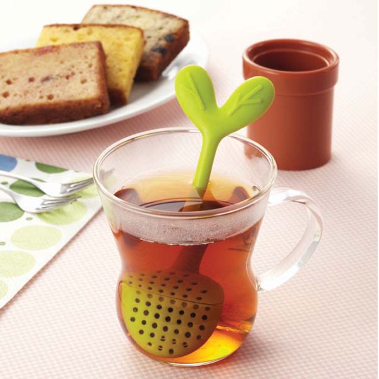 シリコンティーバッグ リーフ 茶漉し | livingut | 詳細画像1 