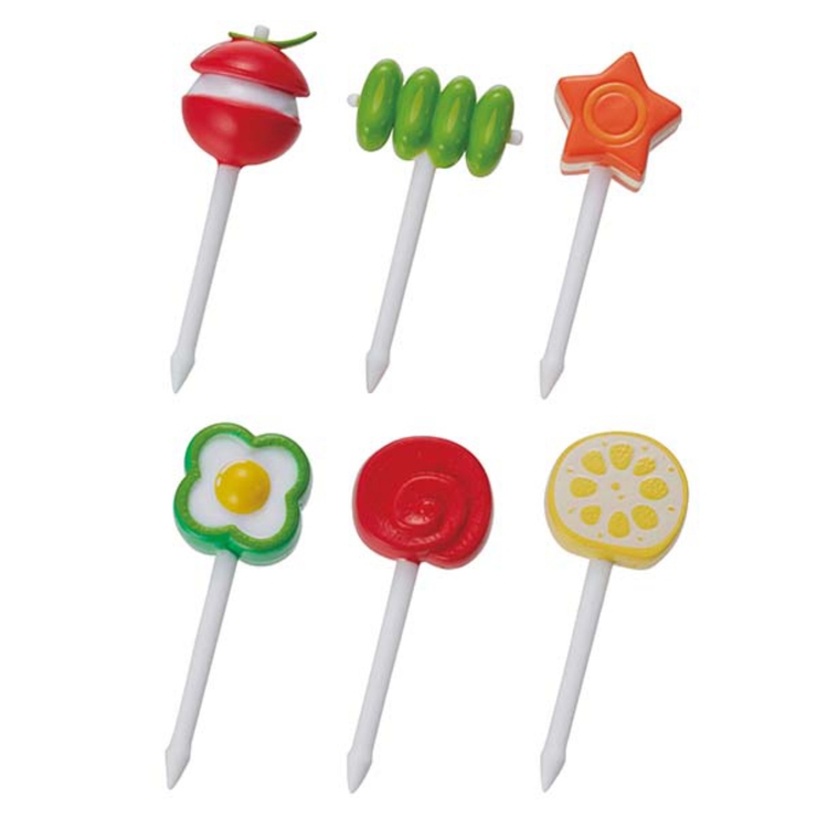 ピック 6本入り おかずに変身野菜のピック | livingut | 詳細画像1 