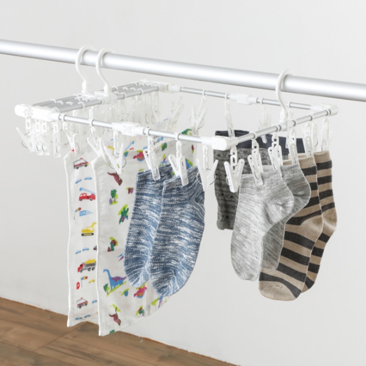 洗濯ハンガー 42ピンチ 伸縮アルミ角ハンガー | livingut | 詳細画像6 