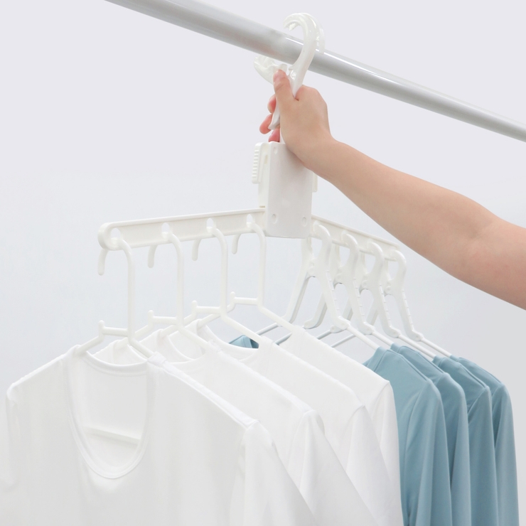 洗濯ハンガー ネオスール ランドリーハンガーまとめ干し8本掛 | livingut | 詳細画像12 