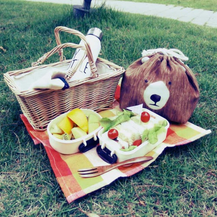 お弁当袋 おかおきんちゃく クマ | livingut | 詳細画像6 