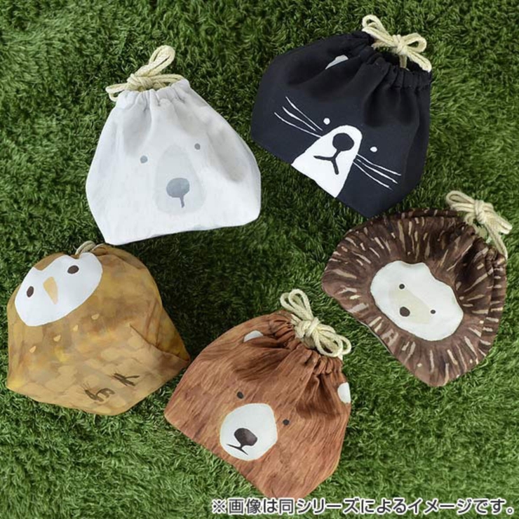 お弁当袋 おかおきんちゃく ハリネズミ | livingut | 詳細画像4 