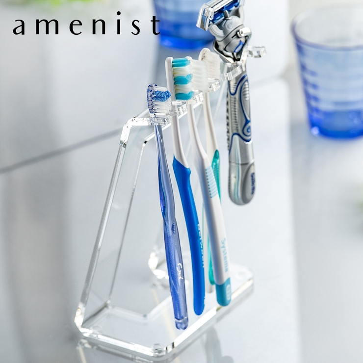 歯ブラシ＆シェーバースタンド amenist 3～4人用 | livingut | 詳細画像1 