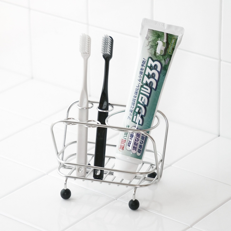 歯ブラシスタンド アメニック ステンレス | livingut | 詳細画像1 