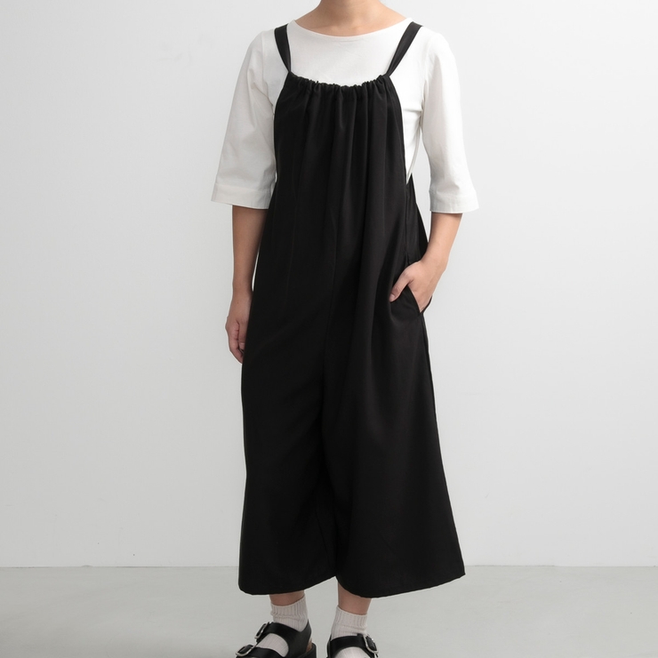 エプロン 無地 後ろリボンオールインワン | livingut | 詳細画像12 