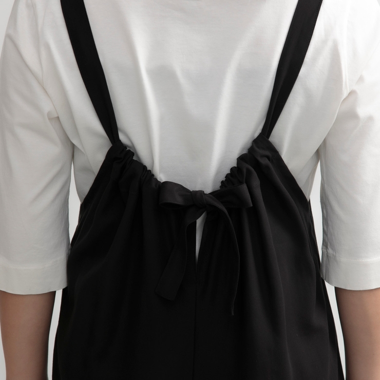 エプロン 無地 後ろリボンオールインワン | livingut | 詳細画像15 