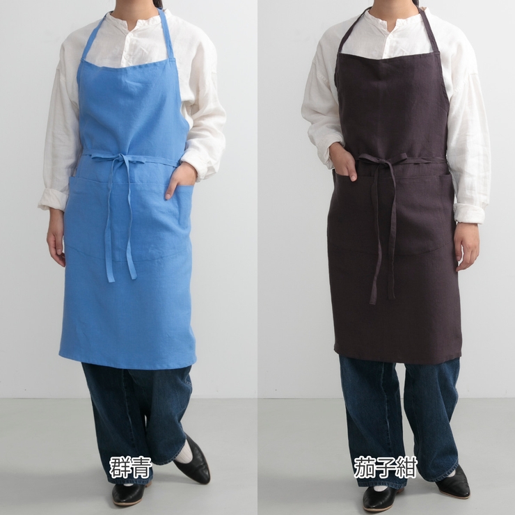 エプロン 無地 環境のことを考えるラップエプロン | livingut | 詳細画像3 