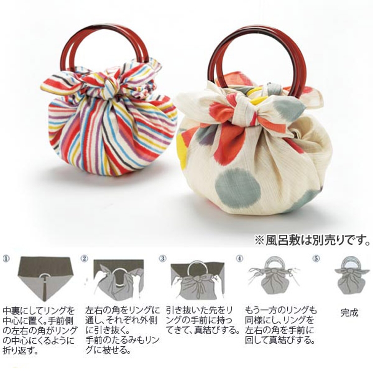 持ち手 いちごリング 風呂敷 | livingut | 詳細画像6 