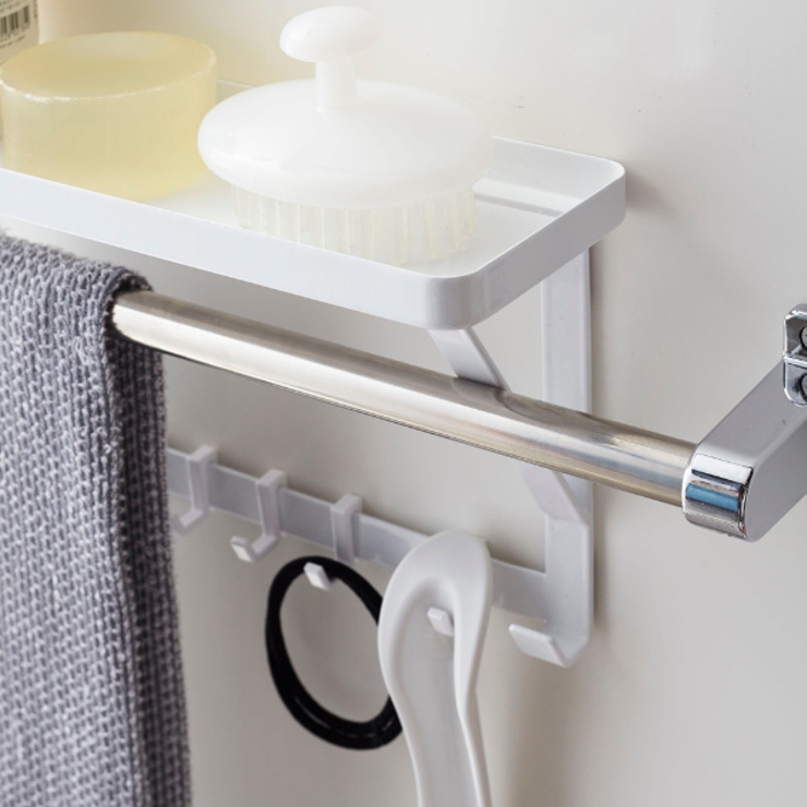 洗面収納 タオル掛け上ラック ミスト | livingut | 詳細画像14 