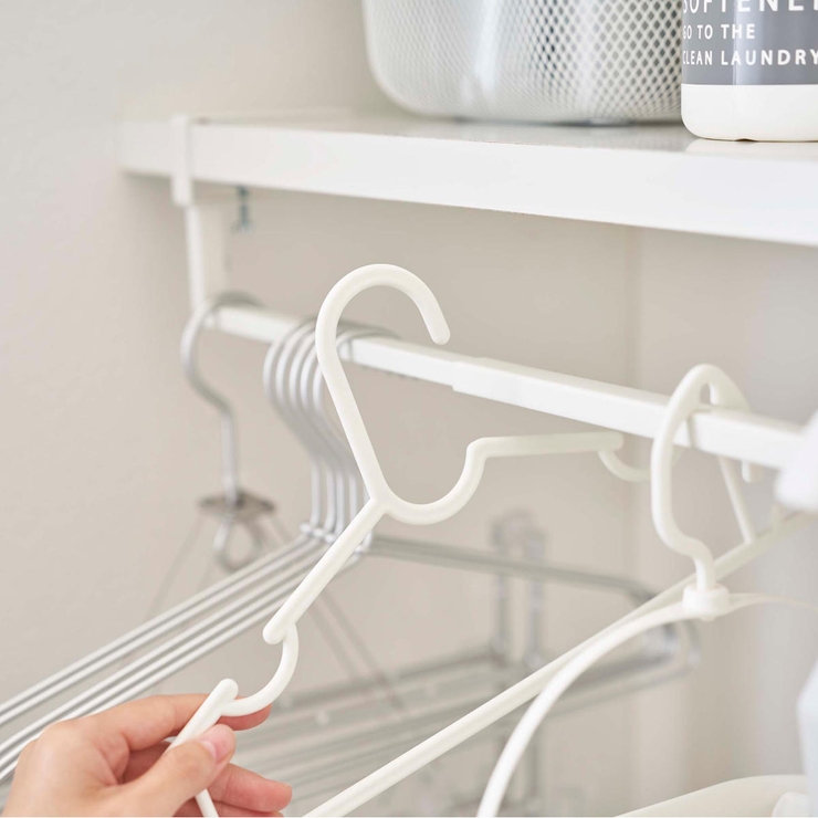 Plate 洗濯機収納 伸縮棚下収納ハンガー | livingut | 詳細画像6 