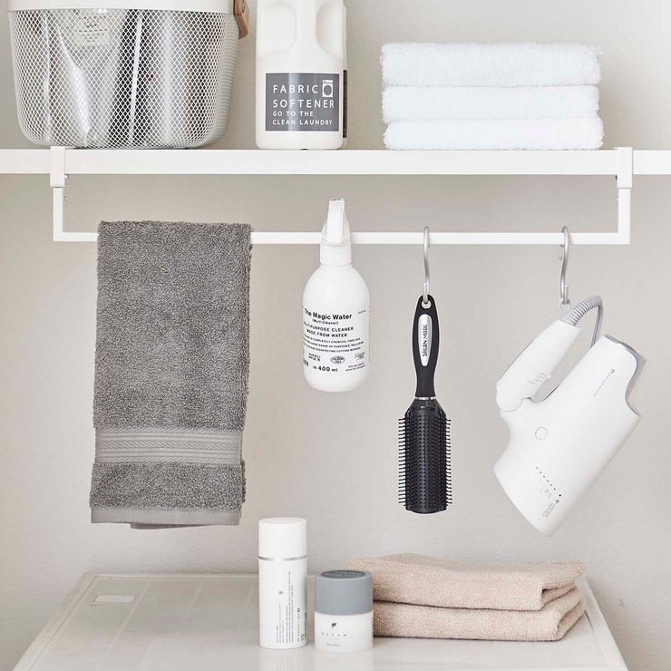 Plate 洗濯機収納 伸縮棚下収納ハンガー | livingut | 詳細画像10 