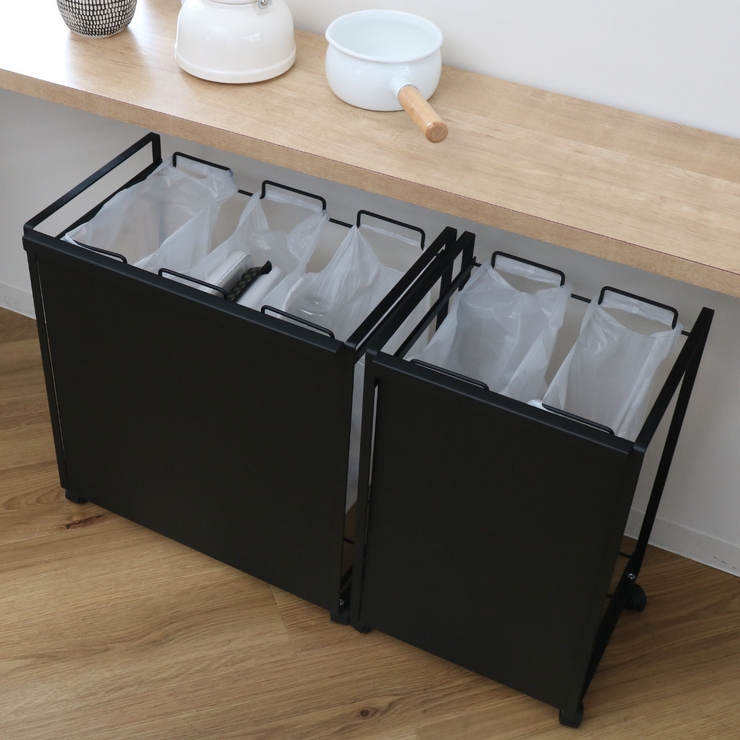 山崎実業 tower 目隠し分別ダストワゴン | livingut | 詳細画像16 