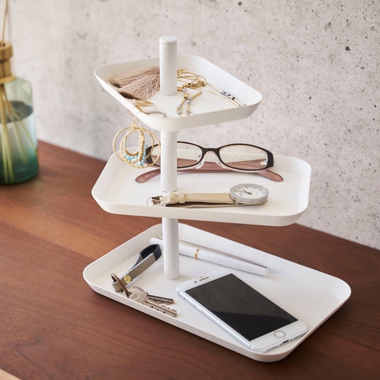 山崎実業 tower アクセサリー3段トレー | livingut | 詳細画像8 