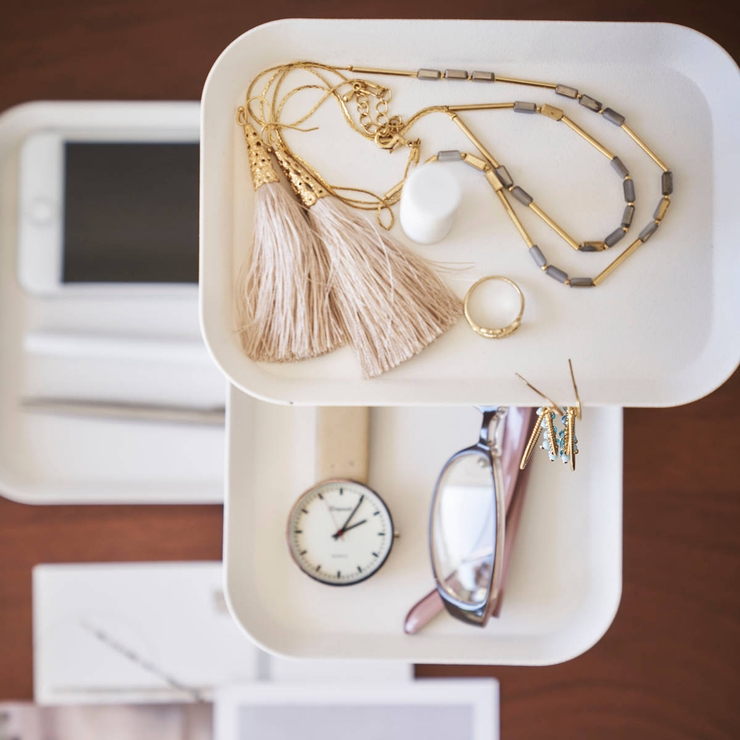 山崎実業 tower アクセサリー3段トレー | livingut | 詳細画像10 