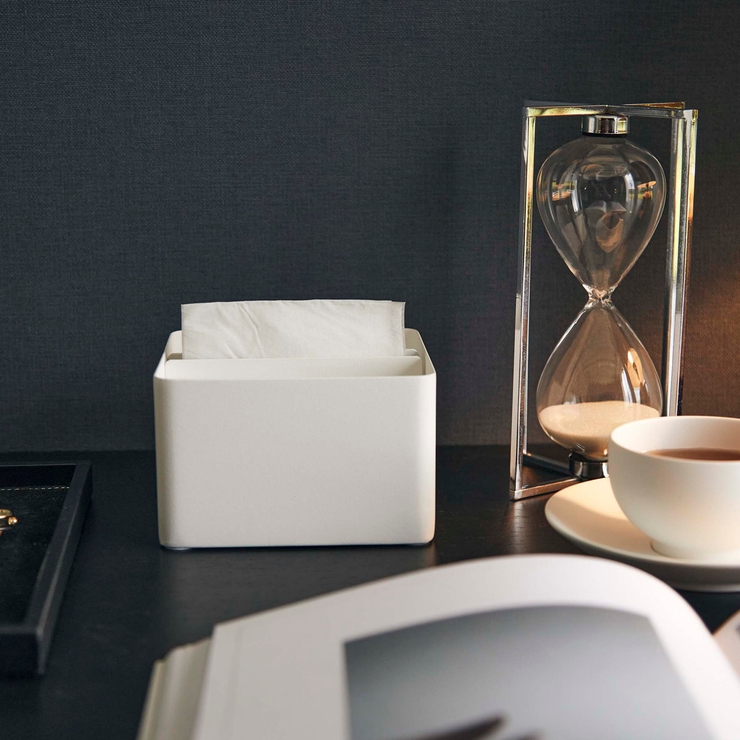 山崎実業 tower 蓋付きハーフティッシュケース | livingut | 詳細画像18 