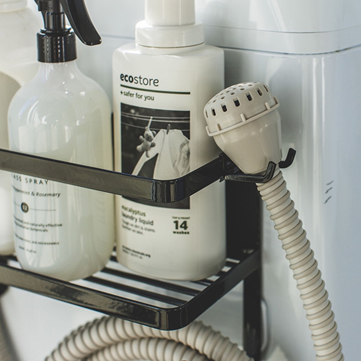 山崎実業 tower ホースホルダー付き洗濯機横マグネットラック | livingut | 詳細画像11 