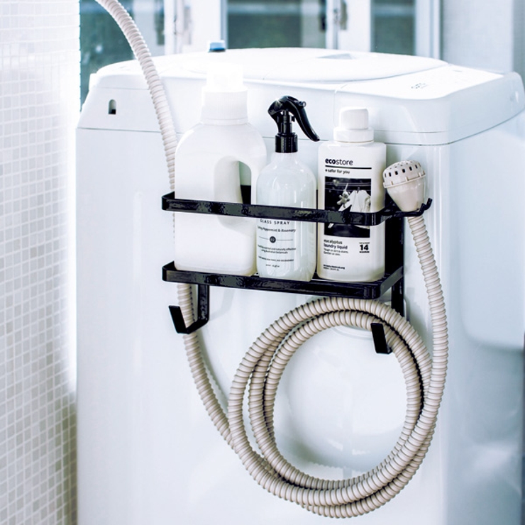 山崎実業 tower ホースホルダー付き洗濯機横マグネットラック | livingut | 詳細画像13 