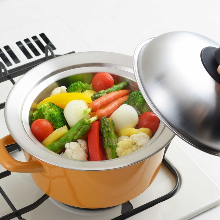 蒸し皿 18～20cm用 お鍋にのせて簡単蒸しプレート小 | livingut | 詳細画像10 