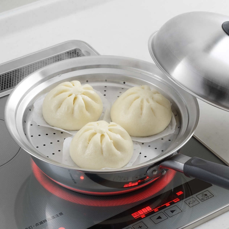 蒸し皿 24～26cm用 フライパンにのせて簡単蒸しプレート | livingut | 詳細画像4 